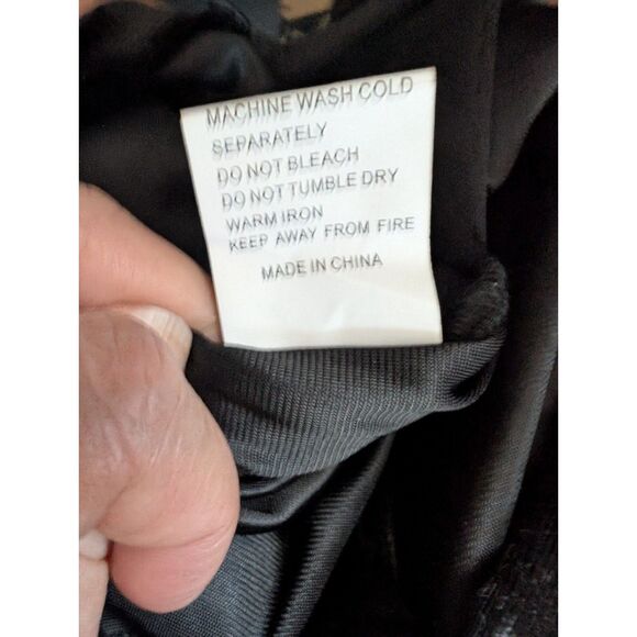 Women's Diagonal Collar Sexy Velvet/Mesh Dress Size S NWOT - Picture 6 of 7